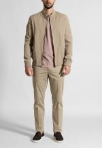 Light water-repellent bomber jacket slim fit