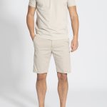 Ice dobby stretch regular fit bermuda