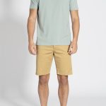 Ochre Gabardine regular fit bermuda