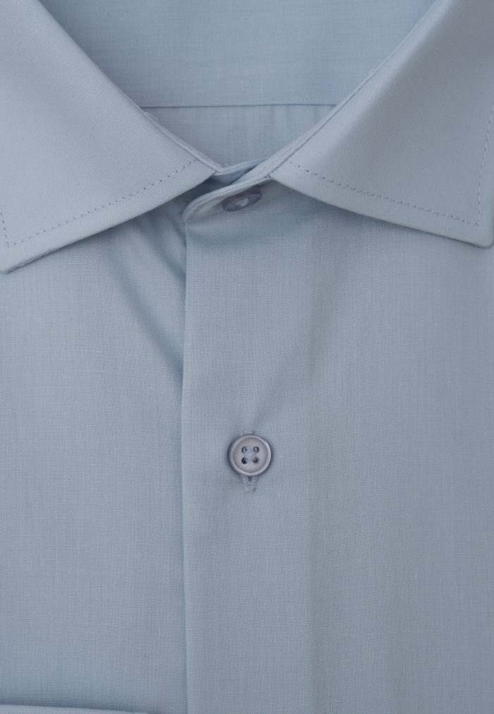 Σιέλ Πουκάμισο ποπλίνα κανονική γραμμή - Image 3