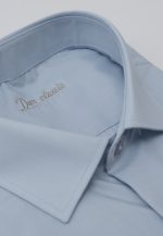 Light Blue Regular fit poplin shirt - Image 2