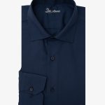 Ναυτικό Μπλε Πουκάμισο ποπλίνα κανονική γραμμή