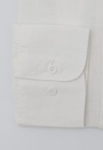 Λευκό Regular fit linen Mao shirt - Image 4