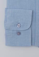 Light Blue Regular fit linen Mao shirt - Image 4