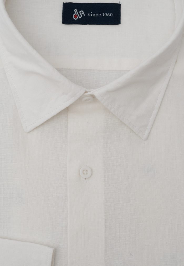 Λευκό Πουκάμισο λινό κανονική γραμμή - Image 2