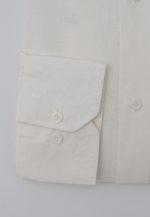 White Regular fit linen shirt - Image 3