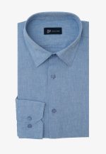 Light blue Regular fit linen shirt