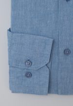 Light blue Regular fit linen shirt - Image 2