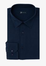 Dark blue Regular fit linen shirt