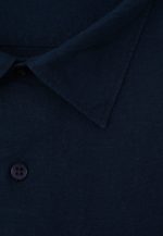 Dark blue Regular fit linen shirt - Image 4
