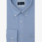 Σιέλ Πουκάμισο καρό κανονική γραμμή