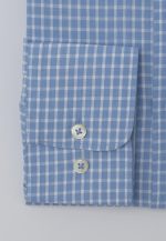 Light blue Regular fit check shirt - Image 3