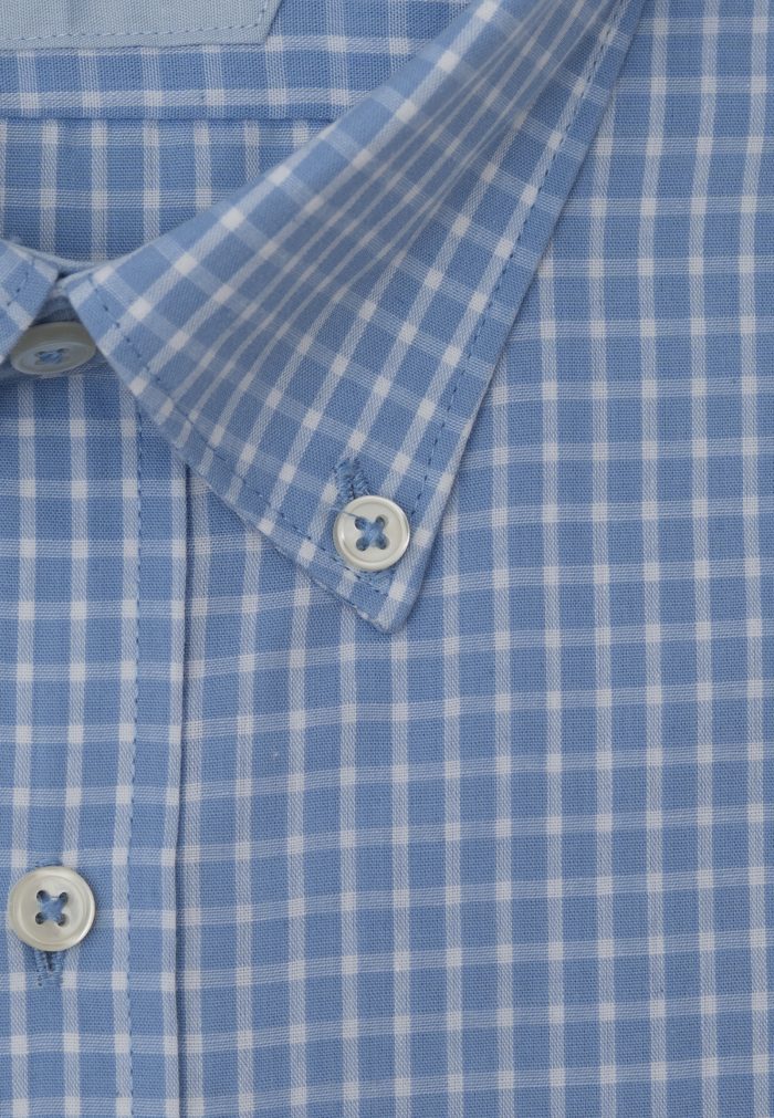 Σιέλ Πουκάμισο καρό κανονική γραμμή - Image 4