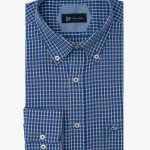 Ναυτικό μπλε Πουκάμισο καρό κανονική γραμμή