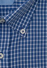 Blue marine Regular fit check shirt - Image 4