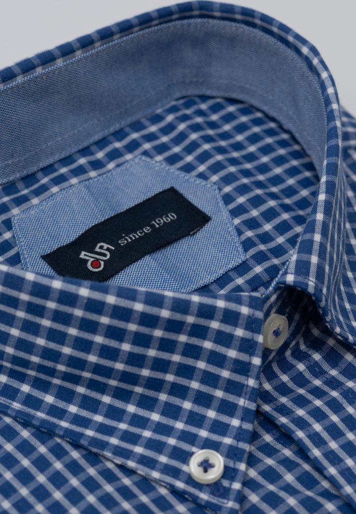 Ναυτικό μπλε Πουκάμισο καρό κανονική γραμμή - Image 5