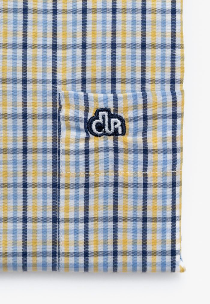 Κίτρινο Πουκάμισο κοντό μανίκι κανονική γραμμή - Image 4