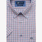 Πορτοκαλί Πουκάμισο κοντό μανίκι κανονική γραμμή