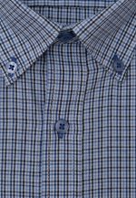 Blue Short sleeve regular fit check shirt - Image 2