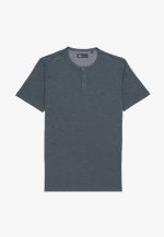 Petrol Buttoned slub jersey T-shirt - Image 2