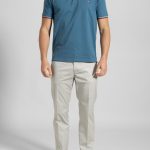 Pilot blue πικέ πόλο με ρίγα