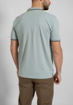 Mint polo piquet with stripe - Image 4