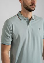 Mint polo piquet with stripe - Image 3