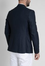 Mistolino blue melange blazer - Image 3