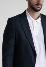 Mistolino blue melange blazer - Image 4