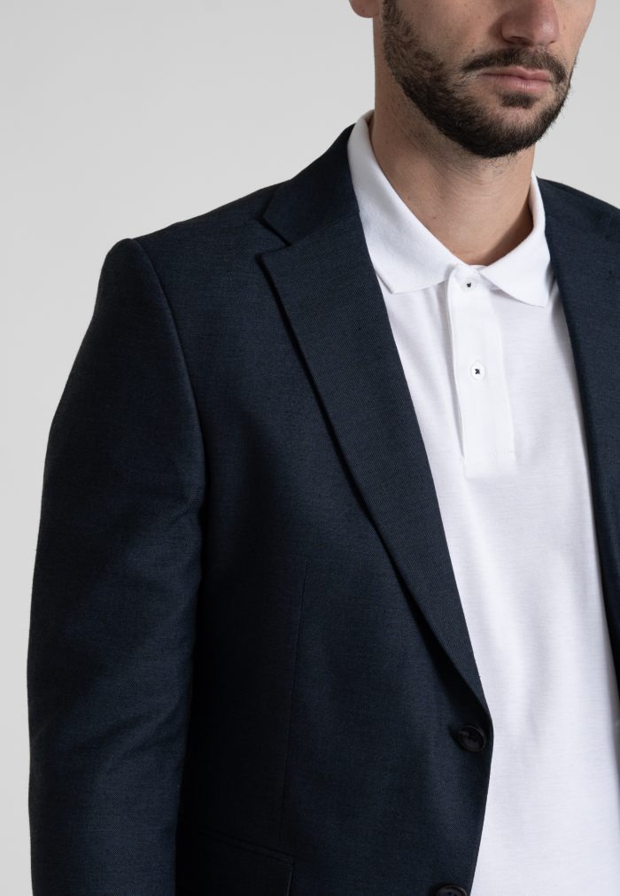 Σακάκι μπλε mistolino μεσάτη γραμμή - Image 4