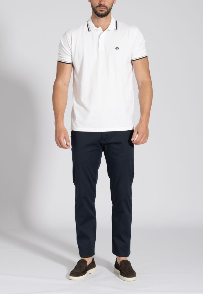 Μπλε Peach touch chino παντελόνι κανονική γραμμή - Image 5