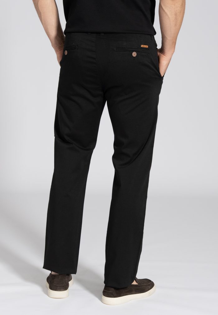 Black Peach touch cotton chinos trousers regular line - Image 3