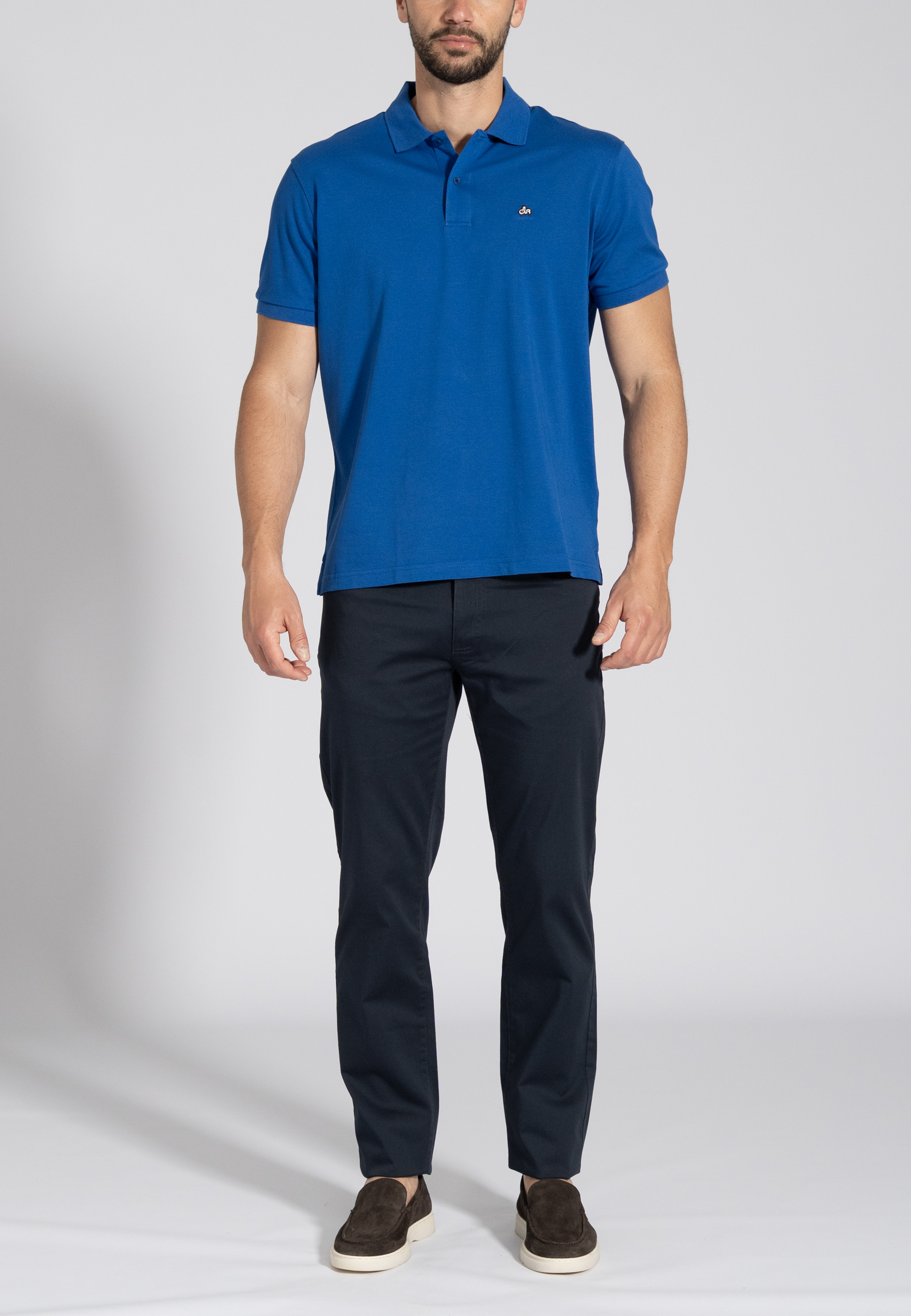 41210307-412063-A Blue Peach touch cotton 5-pocket trousers - Image 1