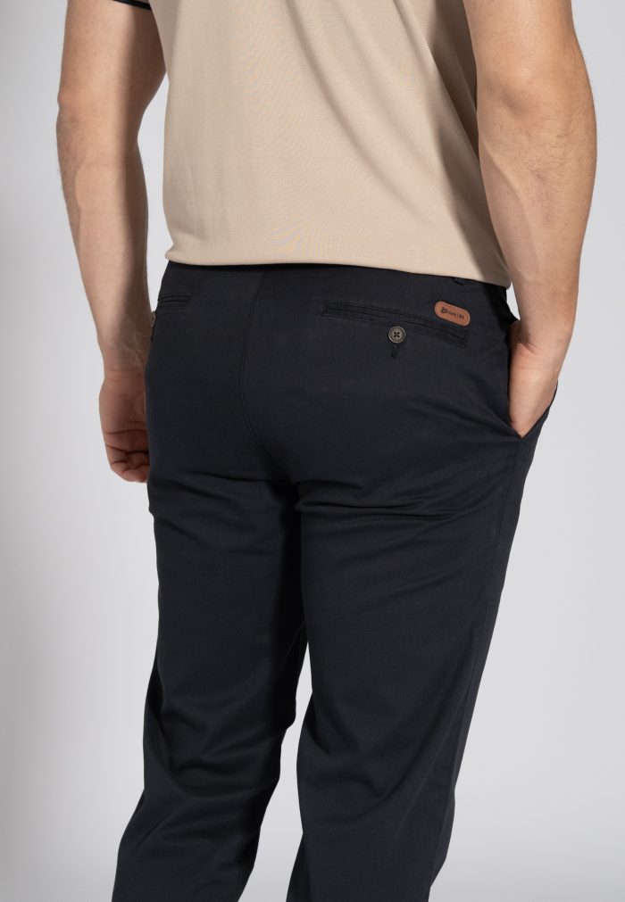 Blue Peach touch cotton chinos trousers regular line - Image 4