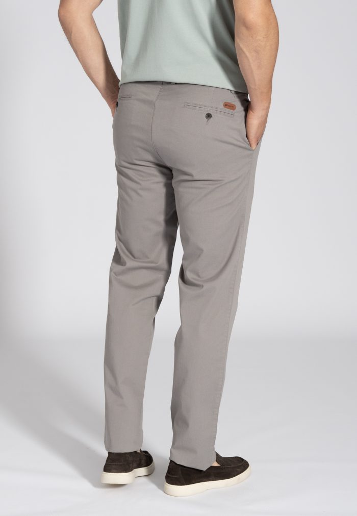 Γκρι Peach touch chino παντελόνι κανονική γραμμή - Image 3