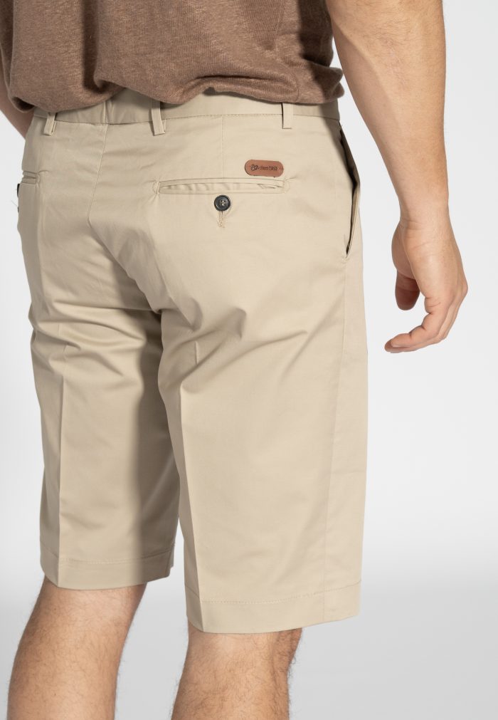 Μπεζ Βερμούδα chino twill βαμβάκι - Image 5