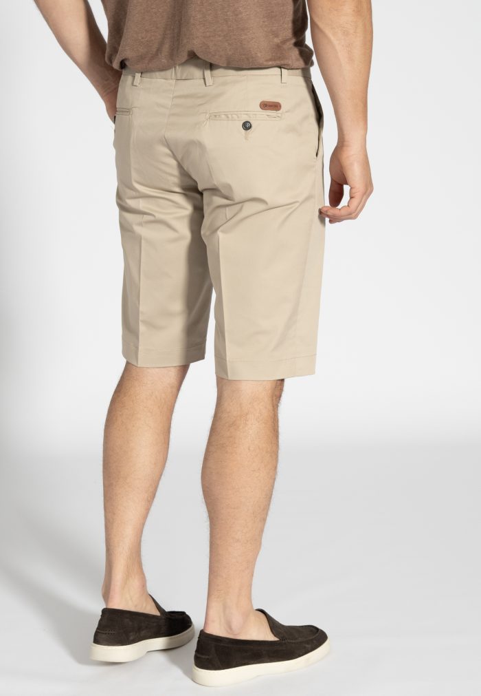 Μπεζ Βερμούδα chino twill βαμβάκι - Image 3