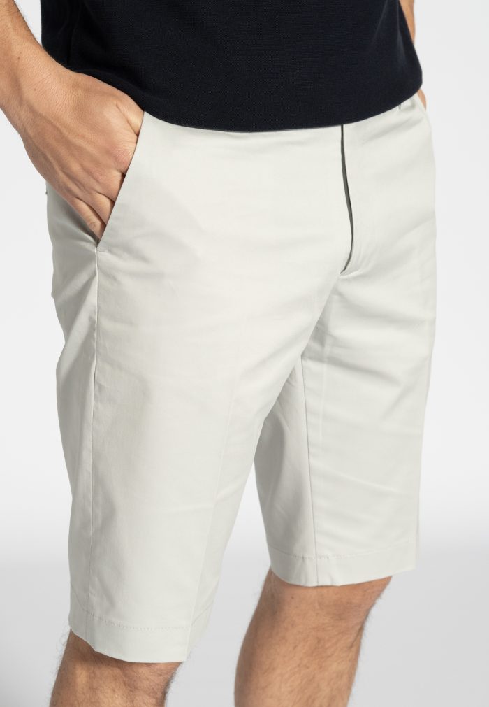 Απαλό γκρι Βερμούδα chino twill βαμβάκι - Image 2