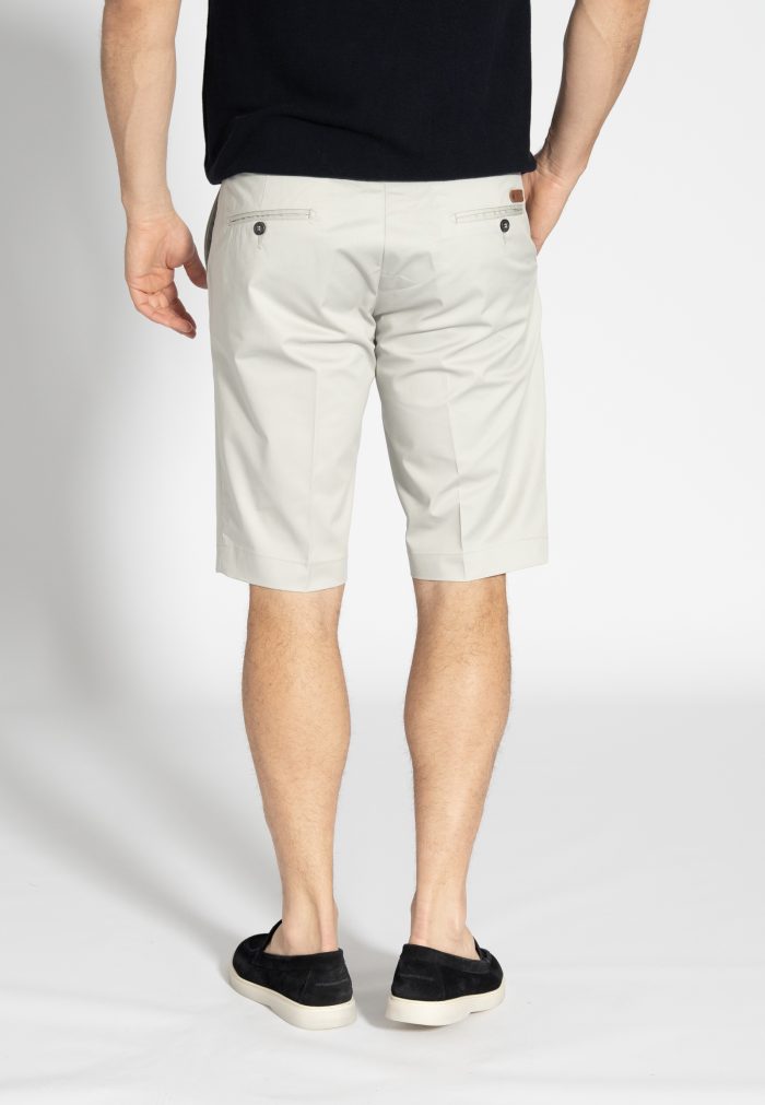 Απαλό γκρι Βερμούδα chino twill βαμβάκι - Image 5