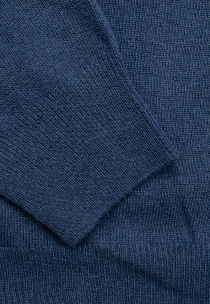 Marine blue πλεκτό λαιμόκοψη cashmere touch - Image 3