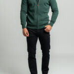 Pine green ζακέτα βαμβακερή κανονική γραμμή