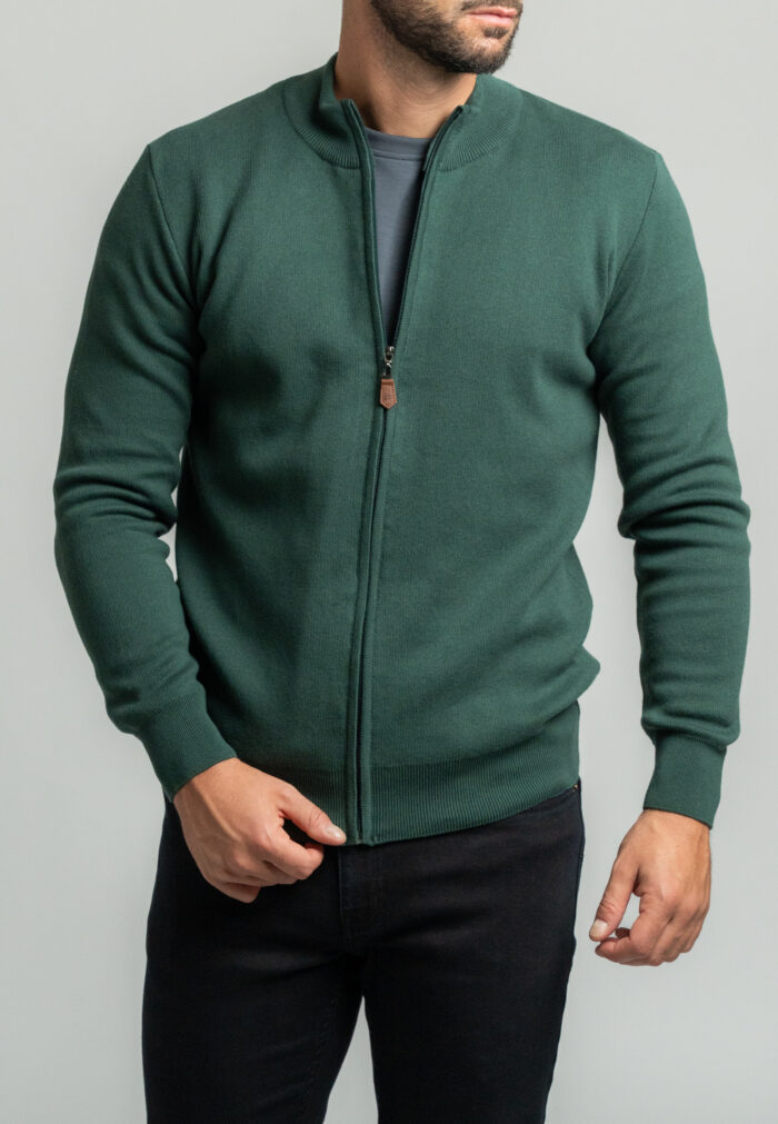 Pine green ζακέτα βαμβακερή κανονική γραμμή - Image 2