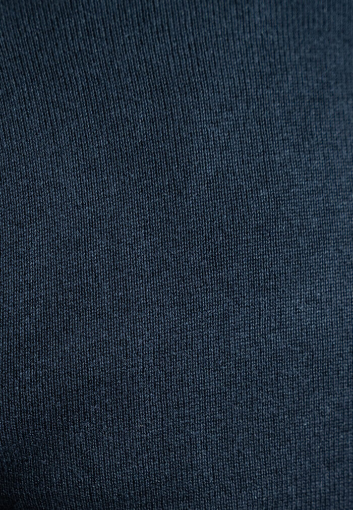 Marine blue πλεκτό 'V' βαμβακερό - Image 5