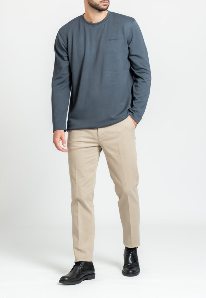 Beige παντελόνι chino πλυμένο Twill κανονική γραμμή - Image 2