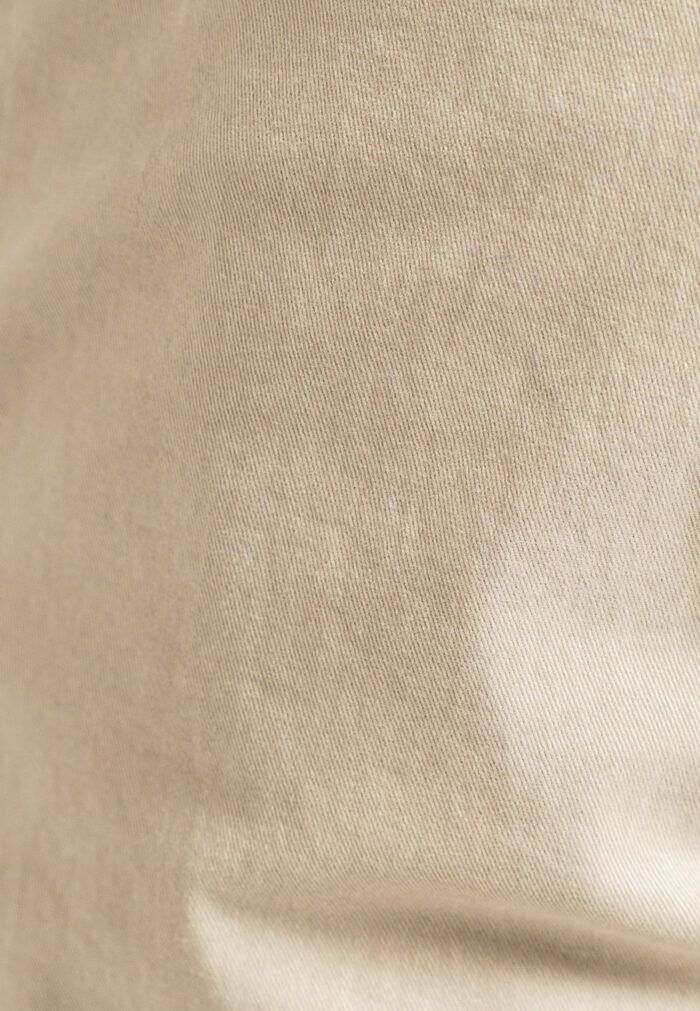 Beige παντελόνι chino πλυμένο Twill κανονική γραμμή - Image 5