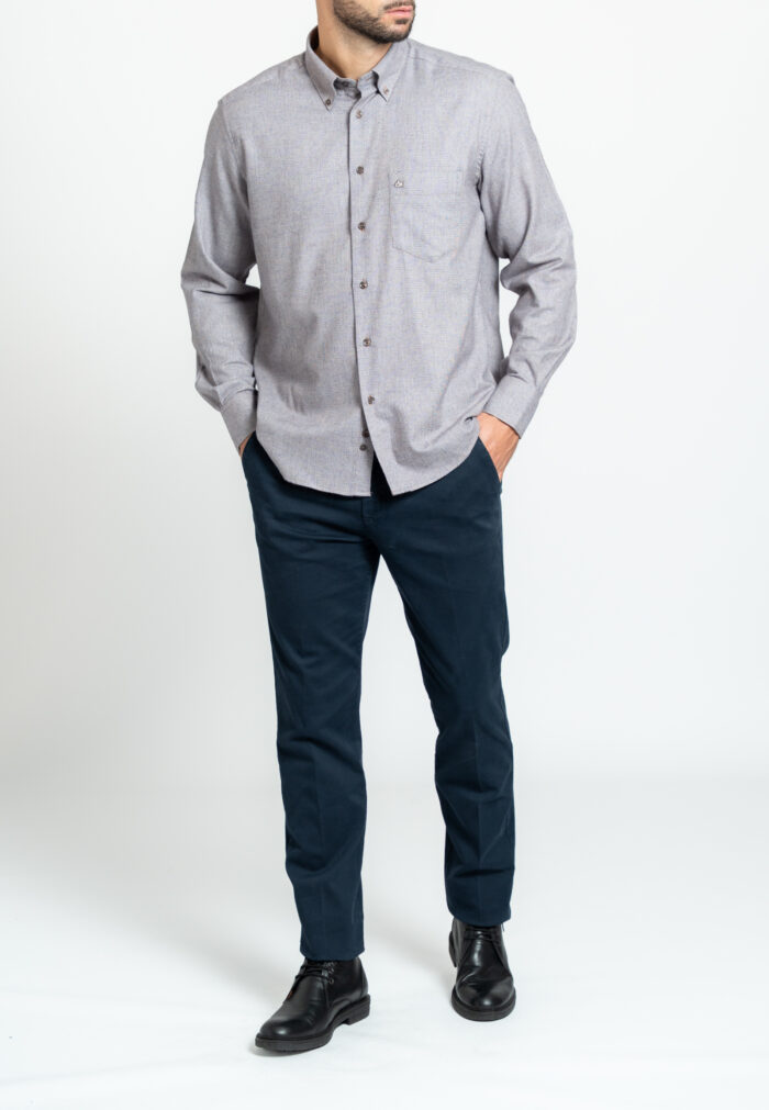 Marine blue παντελόνι chino πλυμένο Twill κανονική γραμμή - Image 2