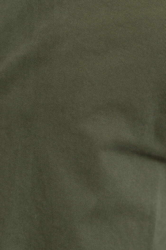 Army green παντελόνι chino πλυμένο Twill κανονική γραμμή - Image 5
