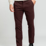 Prune παντελόνι chino πλυμένο Twill κανονική γραμμή