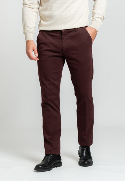 Prune παντελόνι chino πλυμένο Twill κανονική γραμμή
