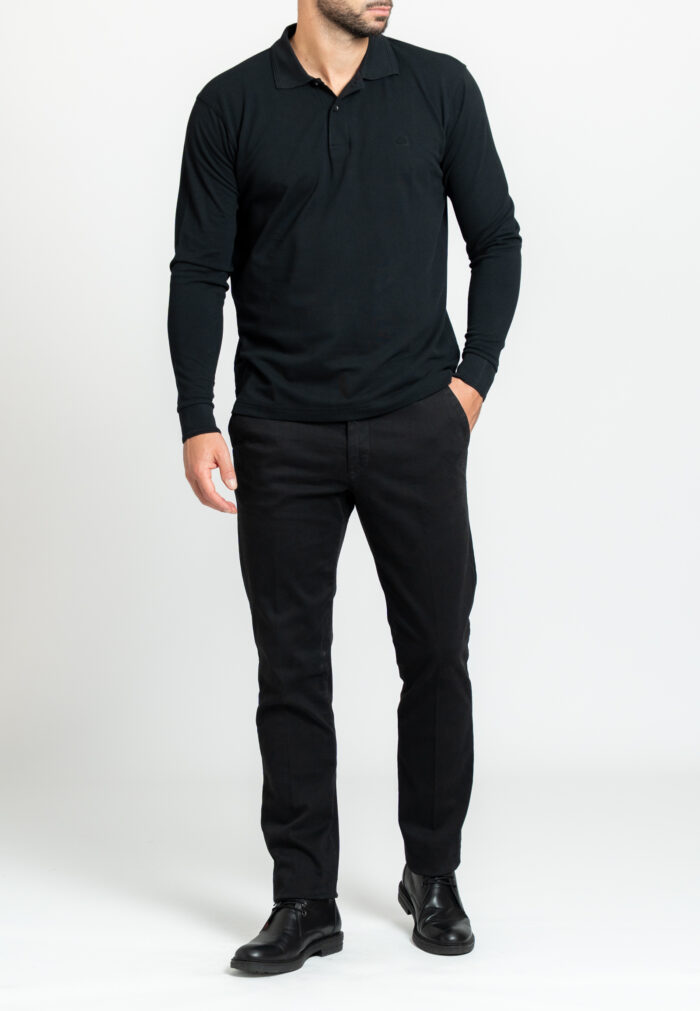 Black παντελόνι chino πλυμένο Twill κανονική γραμμή - Image 2